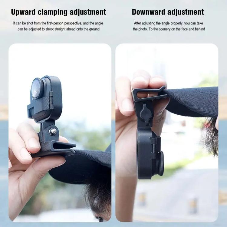 Hat Mount For Insta360 GO Ultra POV Cap Clip For Hands-Free First Person Shooting, Cap Clip