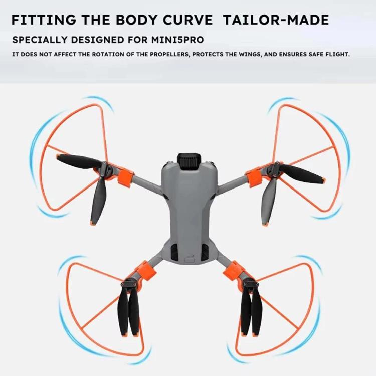 For DJI Mini 5 Pro Propeller Guards Anti-Collision Protective Bumper Ring, Orange, Gray, Black, Orange Height Guard, Black Height Guard, Gray Height Guard