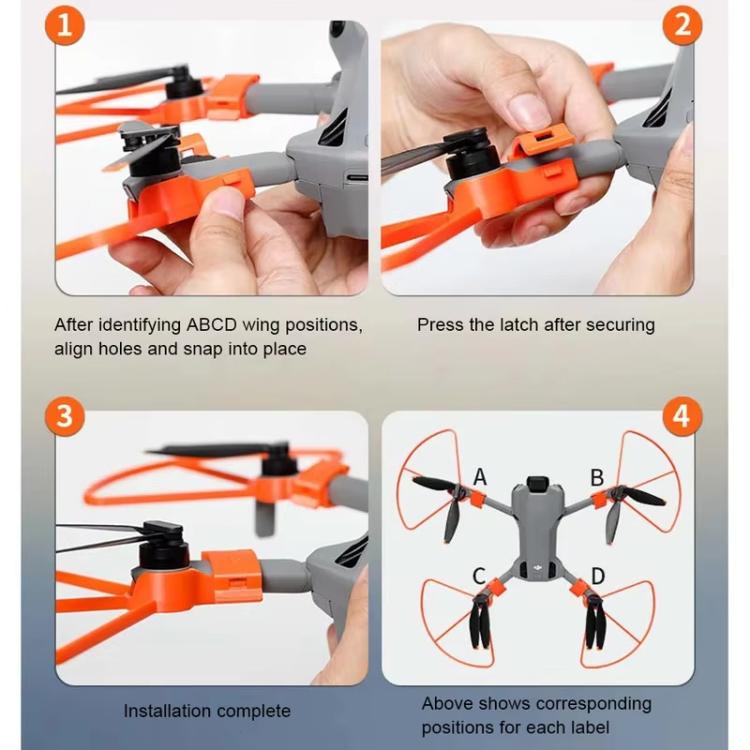 For DJI Mini 5 Pro Propeller Guards Anti-Collision Protective Bumper Ring, Orange, Gray, Black, Orange Height Guard, Black Height Guard, Gray Height Guard
