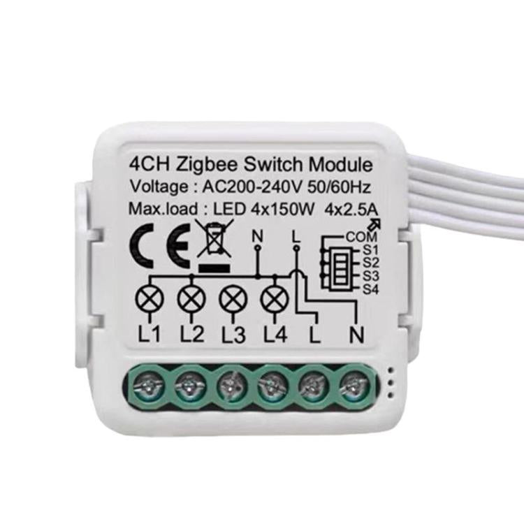 Smart On/Off Switch Voice Remote Control Remodeling Smart Switch Module, ZigBee3.0 Neutral Live Wire 1CH, ZigBee3.0 Neutral Live Wire 2CH, ZigBee3.0 Neutral Live Wire 3CH, ZigBee3.0 Neutral Live Wire 4CH, ZigBee3.0 Single Live Wire 1CH                 ...