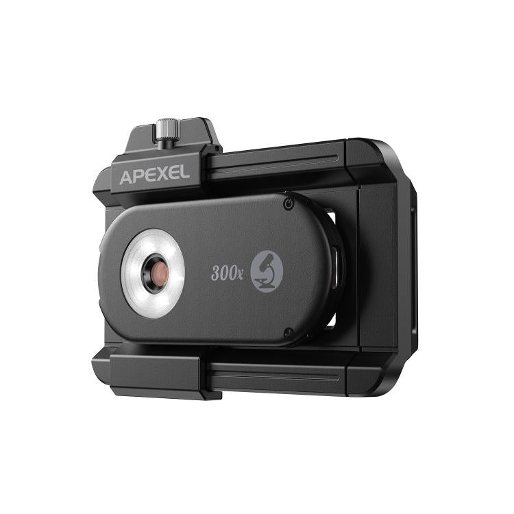 APEXEL PhoneMicro 5 Smartphone Microscope 300X Dual-Light Microscopic + UV, Multi-Mode Lighting, APL-MS300