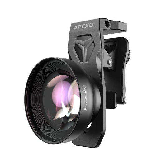 APEXEL HB100 Ultra Macro Lens for Smartphones 50-110mm Telephoto Zoom, F1.05 Large Aperture HD Lens, APL-HB100U