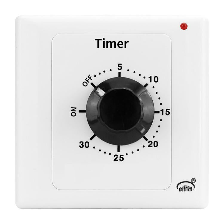 15A Countdown Timer Switch Socket With Power Indicator & Normally Open Function, 15min, 30min, 60min, 120min