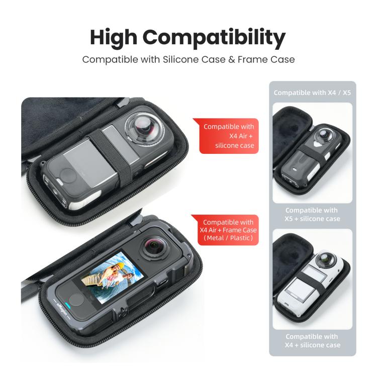 aMagisn Portable Camera Body Case for Insta360 X4 Air/X4/X5 Compact Protective Storage Bag, Storage Bag