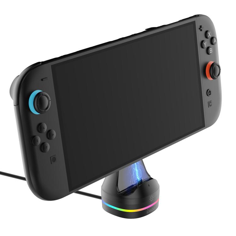 For Nintendo Switch 2 Console ipega Dock Charger with RGB Lighting Effects, ipega