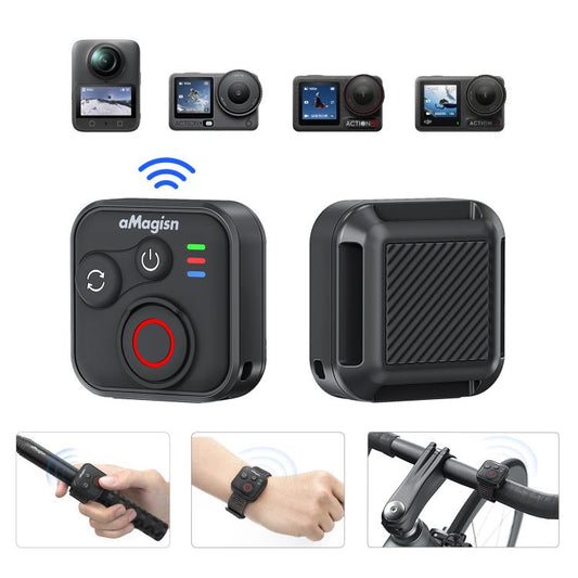 aMagisn Bluetooth Remote Shutter for DJI Osmo Action 6/Action 5 Pro/Action 4/Osmo 360, For DJI Osmo Action 50m