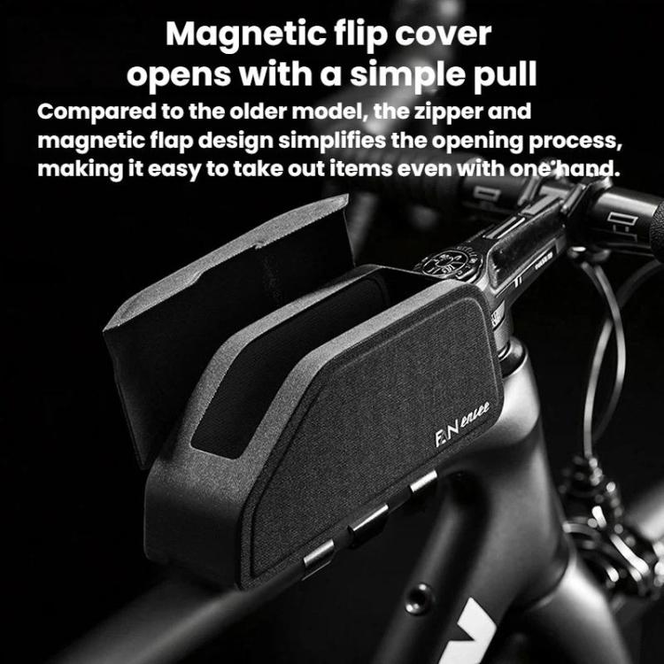 ENLEE EGO3 Bike Magnetic Flip Top Tube Bag Waterproof Cycling Front Frame Bag
