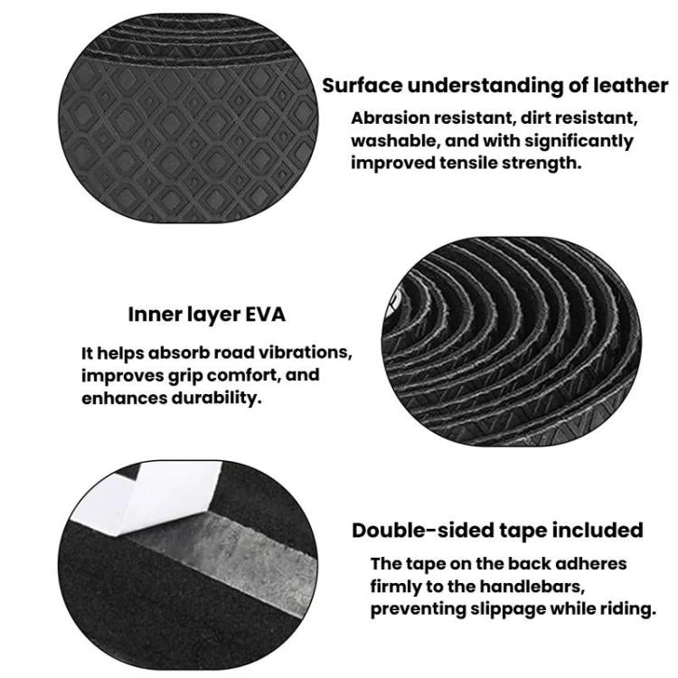ENLEE Pro-X3 2pcs Road Bike Shock-Absorbing Handlebar Tape Anti-Slip Breathable Bicycle Bar Wrap