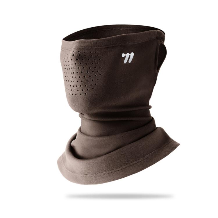 WEST BIKING Winter Ear-Loop Face Mask Double Layer Fleece Windproof Neck Gaiter for Cycling, Free Size