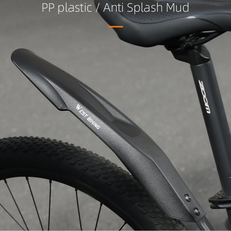 WEST BIKING Extra Wide & Long Mountain Bike Fenders, Full Coverage Mud Guards for 20 22 24 Inch Bicycles