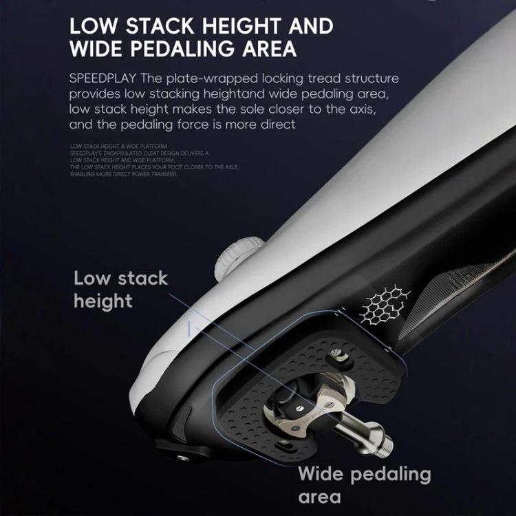 WEST BIKING Bicycle Road Bike Lock Pedal Double-Sided Lock 3 Bearing Bike Pedals
