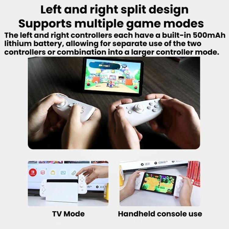 MOBAPAD For Nintendo Switch Split Left & Right Joypad Hall Effect Joystick Game Controller, S1-HD White, S1-HD Black, S1 Black
