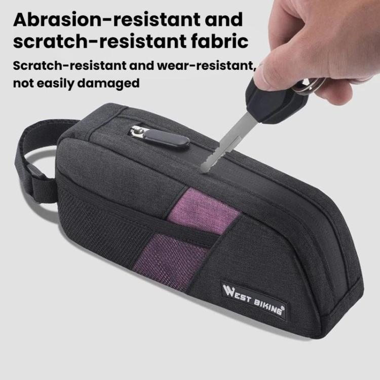 WEST BIKING YP0707429 Portable Large-Capacity Bike Top Tube Bag Road Bike Cycling Gear