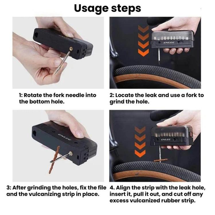 ENLEE EN59 19pcs Bike Ratchet Wrench Set Portable Multifunctional Bicycle Repair Tool Kit, EN59 19pcs
