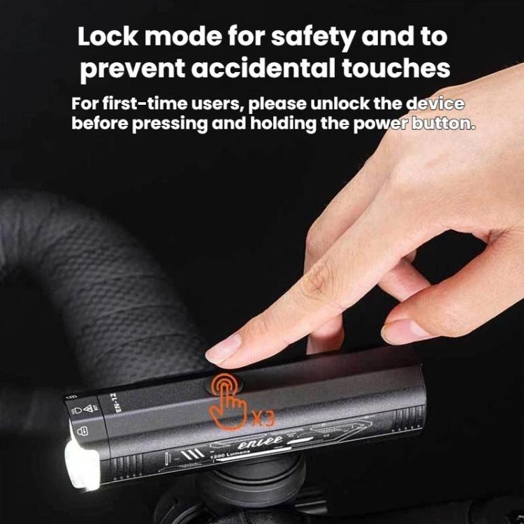 ENLEE EN-12 Outdoor Waterproof High-Brightness Bike Headlight Portable MTB Night Riding Light, 900LM, 1200LM