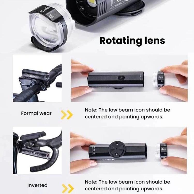 ENLEE EN-12 Outdoor Waterproof High-Brightness Bike Headlight Portable MTB Night Riding Light, 900LM, 1200LM