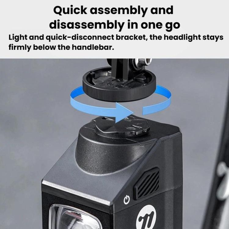 WEST BIKING YP0701501 Bicycle Front Light With Cut-Off Line IPX4 Waterproof High-Brightness Night Riding Light, YP0701501